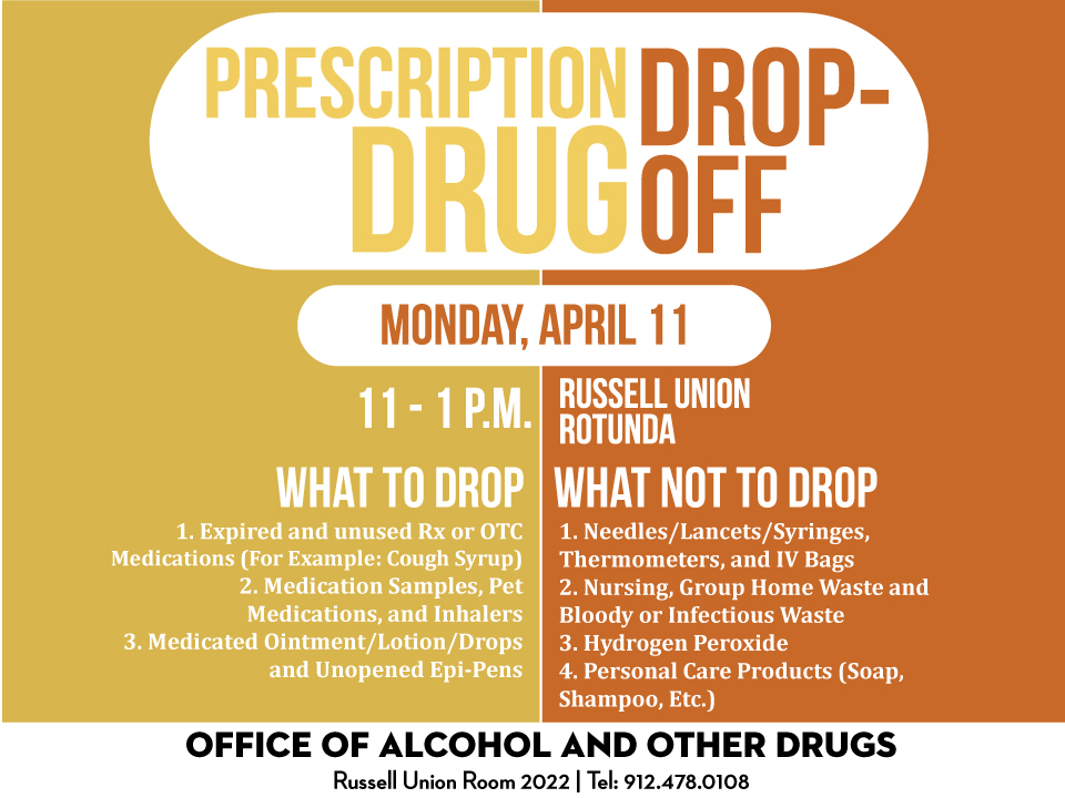 Purge the Pills: Properly dispose of prescription drugs on April 11