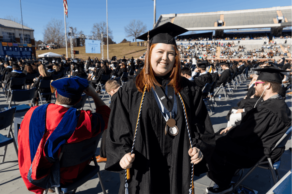 Fall graduate finds home as an Eagle in Parker College of Business