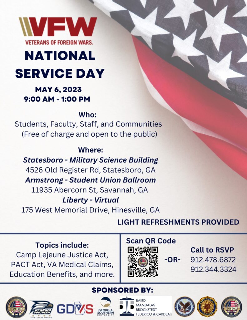 Military & Veteran Services to host informational sessions on National Day of Service May 6 