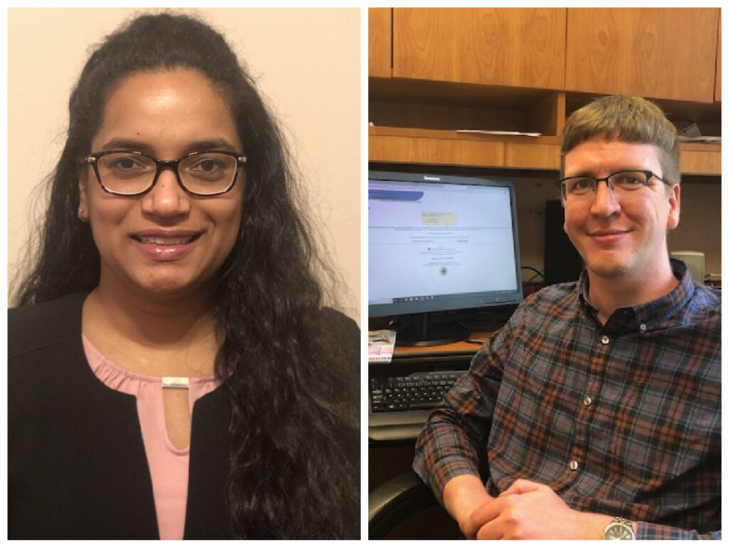 Beulah Narendrapurapu, Ph.D., and Eric Johnson, Ph.D., named Governor’s Teaching Fellows