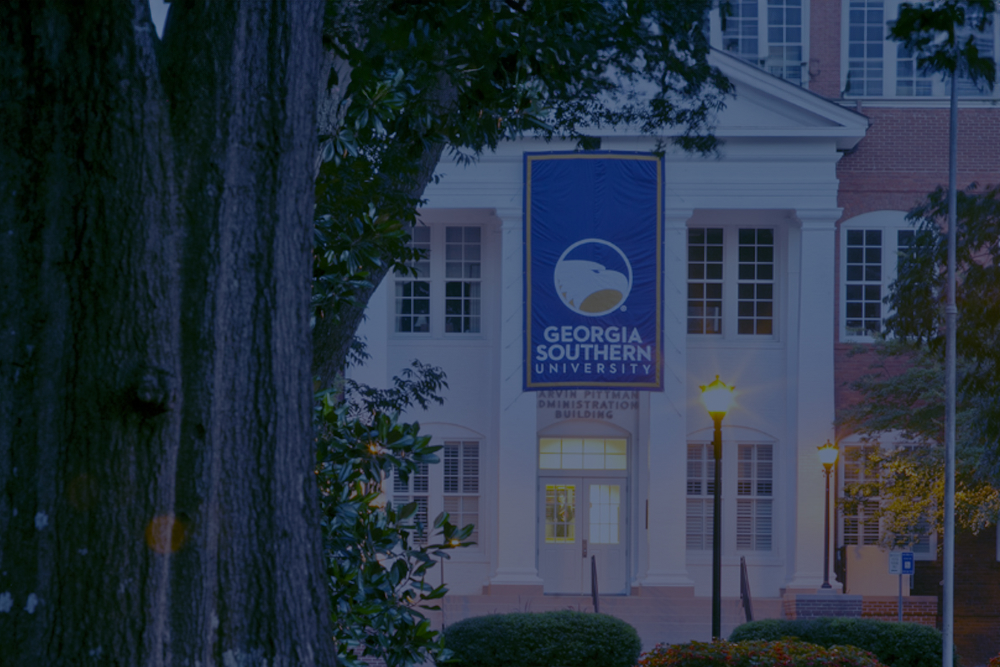 An image of Georgia Southern campus in Statesboro, GA for a virtual visit for out of state tuition admission.