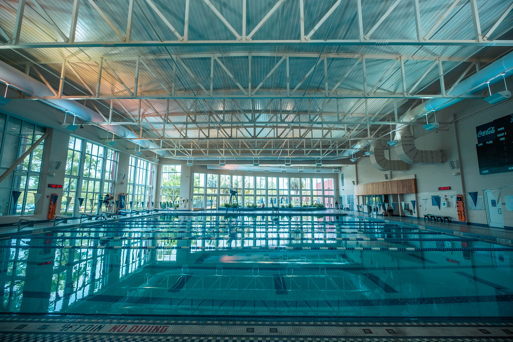 Georgia Southern swim lap pool for indoor racing.