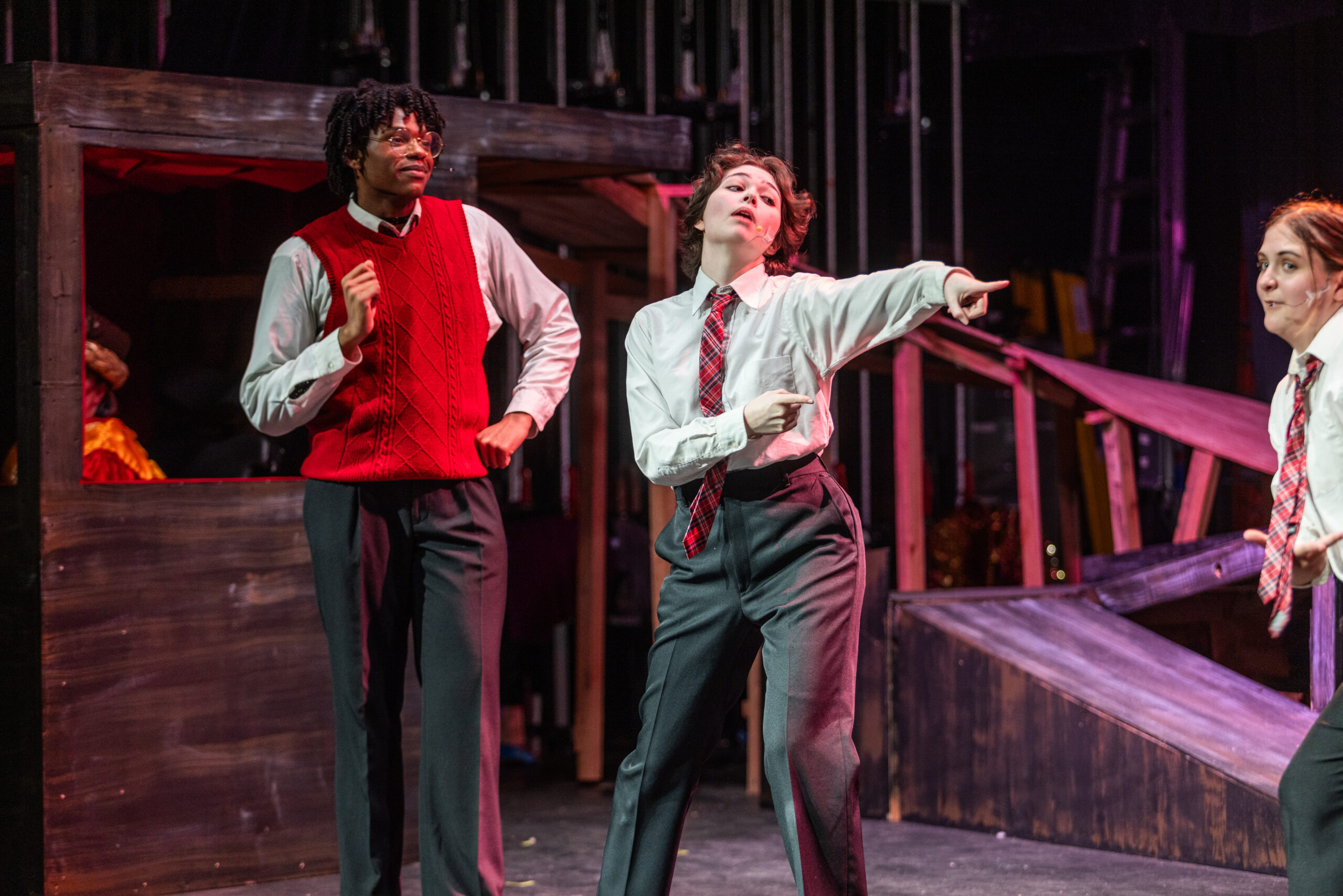 Students perform on stage at Armstrong Campus