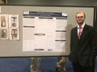 Daniel Josey presents poster on e-cigarettes at the Southeastern Regional Meeting in Augusta, GA.