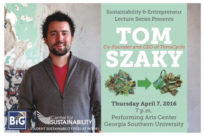 Tom Szaky Sustainability & Entrepreneur Lecture Series