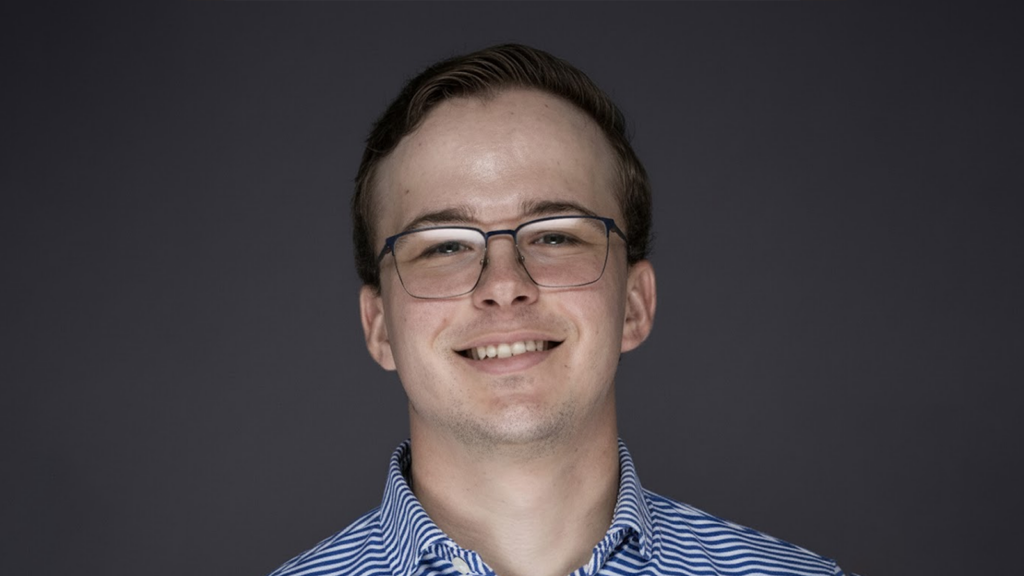 Mechanical engineering graduate student ready for takeoff 