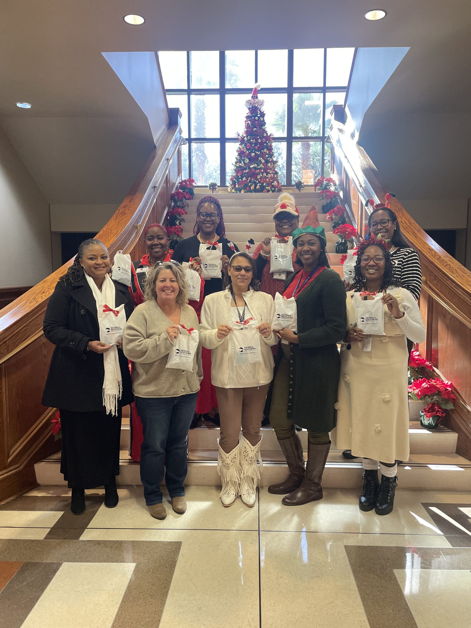 Liberty Campus Director Chante Martin and Associate Director Dawn Merrell with LCSS Social Workers